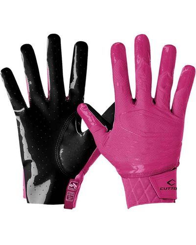 Cutters Rev Pro 5.0 Solid Receiver Gloves Rev Pro 5.0 Solid Receiver Gloves - Pink