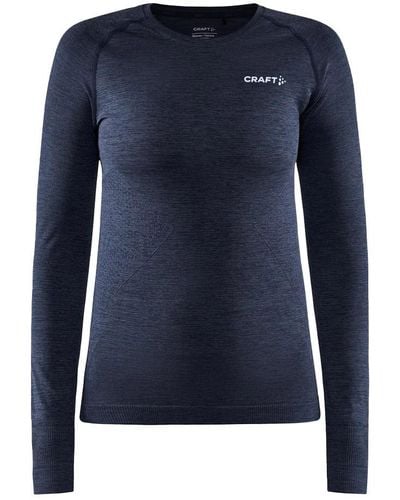 C.r.a.f.t Cd Active Comfort Long Sleeve Cd Active Comfort Long Sleeve - Blue