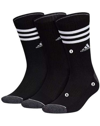 adidas Cushioned 3-stripe Crew Socks Cushioned 3-stripe Crew Socks - Black
