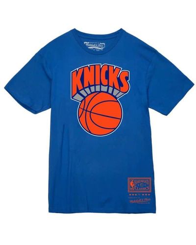 MITCHELL AND NESS Nba Basic Logo 2 Tee New York Knicks Nba Basic Logo 2 Tee New York Knicks - Blue