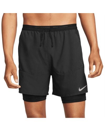Nike Men's Dri-fit 5 Inch Stride Running Shorts Men's Dri-fit 5 Inch Stride Running Shorts - Black