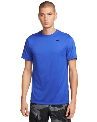 Nike Dri-fit Legend Short Sleeve T-shirt Dri-fit Legend Short Sleeve T-shirt - Blue