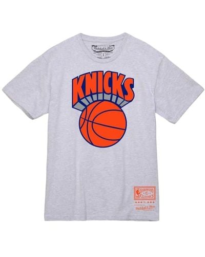 MITCHELL AND NESS Nba Basic Logo 2 Tee New York Knicks Nba Basic Logo 2 Tee New York Knicks - Gray
