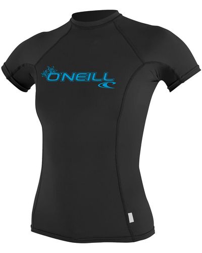 O'neill Sportswear Basic 50plus Short Sleeve Rashg Basic 50plus Short Sleeve Rashg - Black