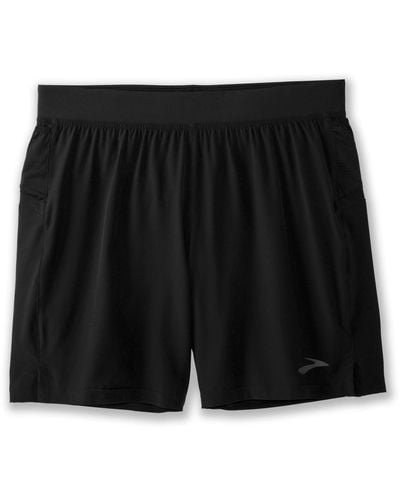 Brooks Mens Sherpa 7 Inch Shorts Mens Sherpa 7 Inch Shorts - Black