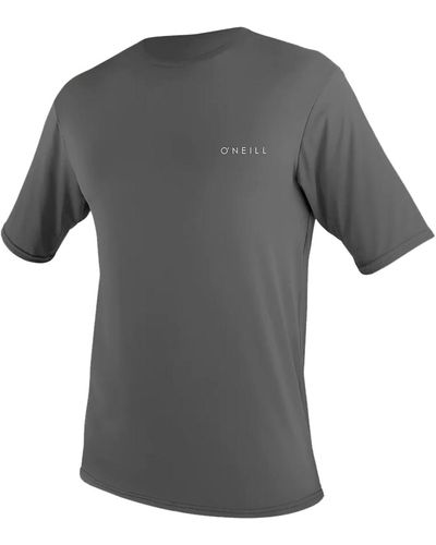 O'neill Sportswear Basic Skins 30+ Short Sleeve Sun Basic Skins 30+ Short Sleeve Sun - Gray
