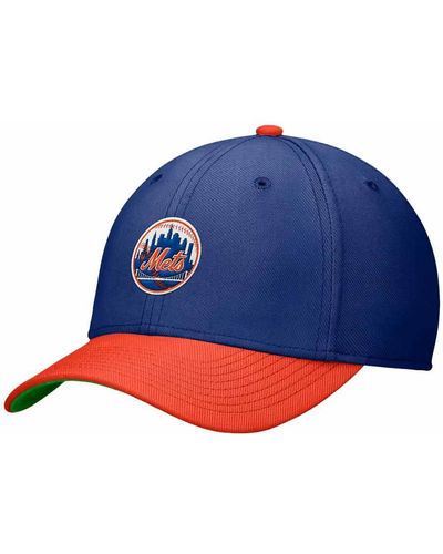 Nike Mlb New York Mets Rewind Cooperstown Swoosh Hat Mlb New York Mets Rewind Cooperstown Swoosh Hat - Blue