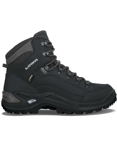 Lowa Mens Renegade Gore-tex Mid Hiking Boots Shoes Mens Renegade Gore-tex Mid Hiking Boots Shoes - Black