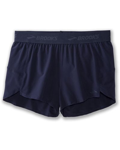 Brooks Wo Chaser 3 Inch Shorts Wo Chaser 3 Inch Shorts - Blue