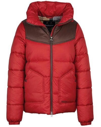 Red Barbour Jackets for Women | Lyst