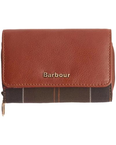 Barbour mixed tartan billfold wallet deals