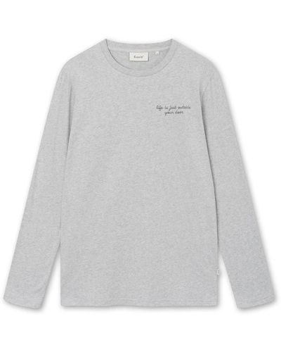 Forét Foret Hill Long Sleeve T-shirt Light Melange - Gray