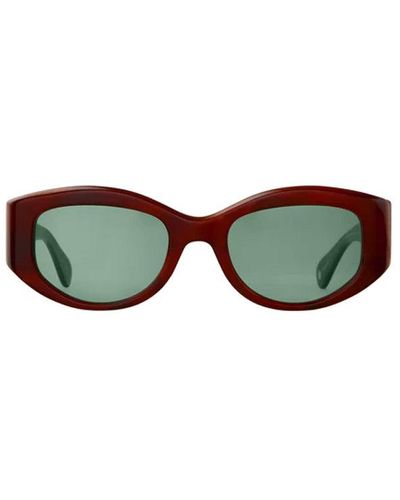 Garrett Leight Retro Biggie 49 Sunglasses - Green
