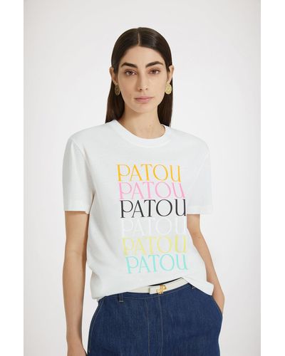 Patou オーガニックコットン パトゥパトゥ Tシャツ - ホワイト