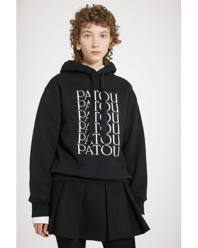 Patou Sweatshirt à capuche en coton bio - Noir