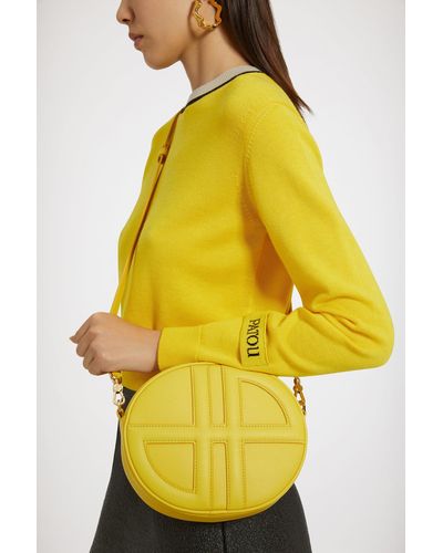 Patou Contrast Collar Jumper - Yellow