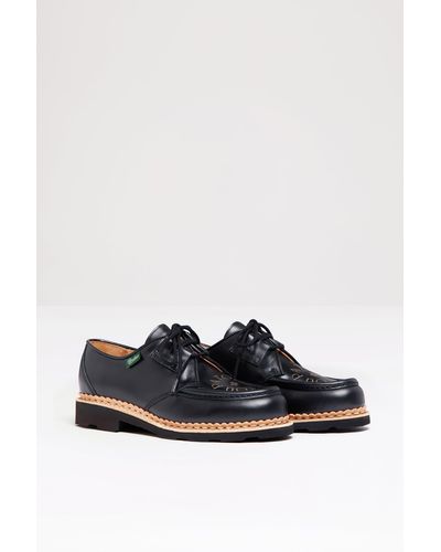 Patou X Paraboot Lace-ups In Leather - Black