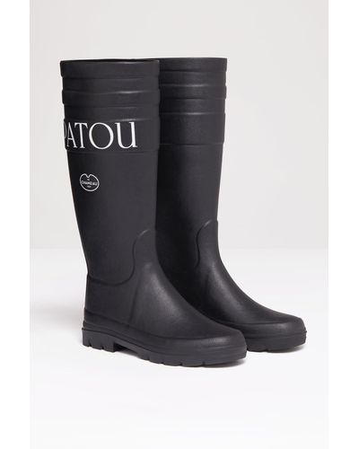 Patou X Le Chameau Rubber Boots - Black