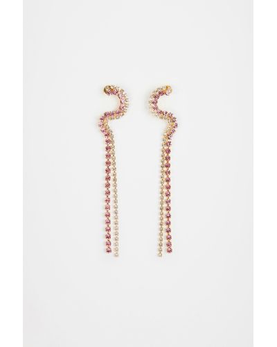 Patou Waterfall Earrings - Pink