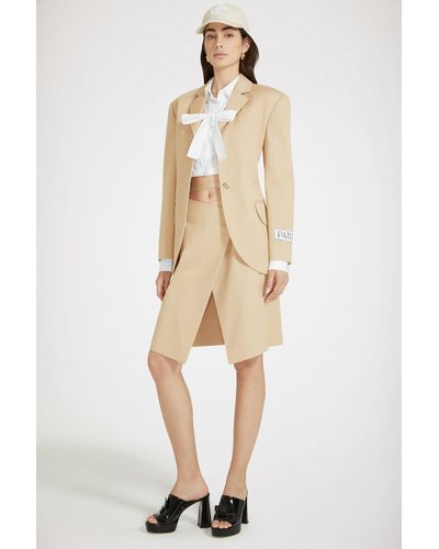Patou Relaxed Belted Jacket - Natural