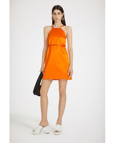 Patou Halterneck Mini Dress - Orange