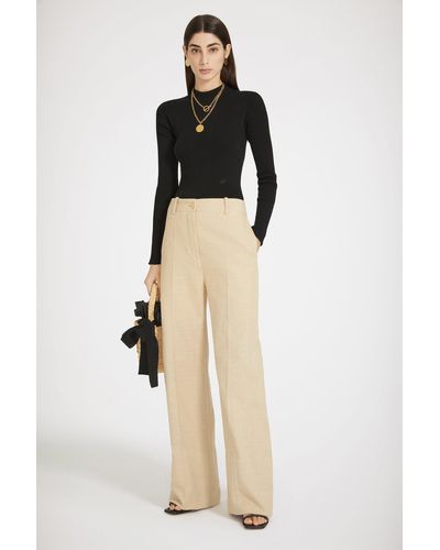 Patou Iconic Long Trousers - Natural