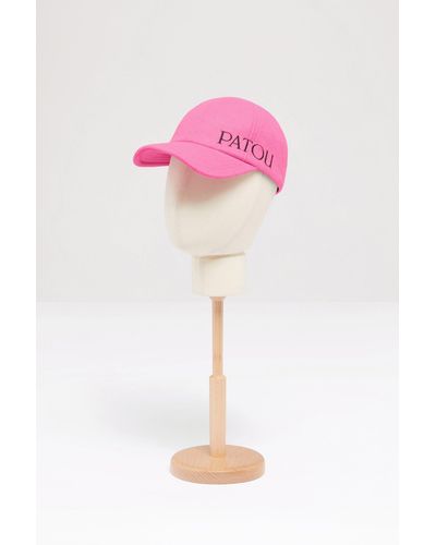 Patou パトゥ 刺繍フェルト キャップ - ピンク