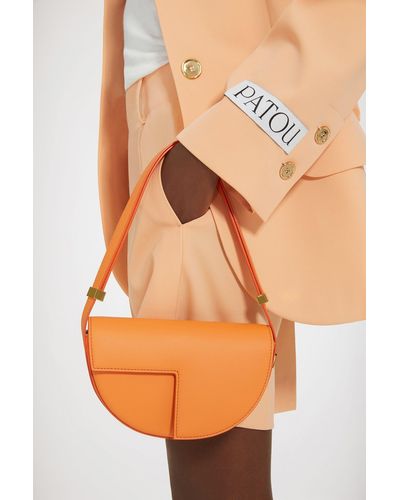 Patou Le Petit Tasche aus Leder - Orange