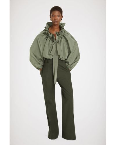 Patou Flared Trousers - Green