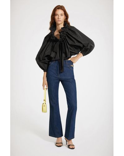 Patou Flared Trousers - Blue