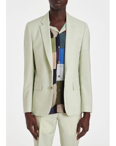 Paul Smith Mens Tailored Fit 2btn Suit - Natural