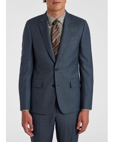 Paul Smith Mens Tailored Fit 2btn Suit - Blue