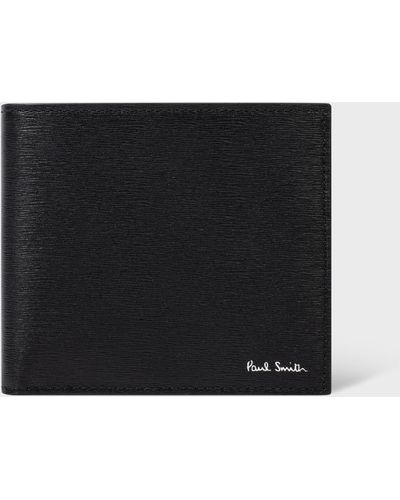 Paul Smith Black Grain Leather Bilfold Wallet