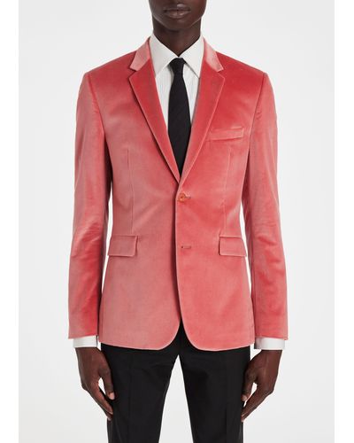 Paul Smith Mens Slim Fit 2 Btn Jacket - Pink