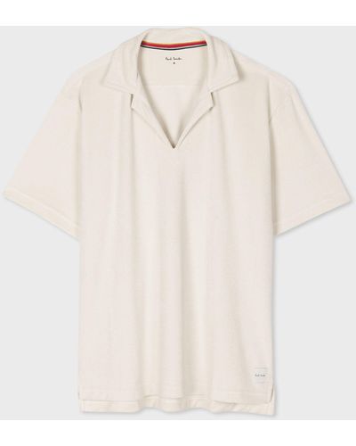 Paul Smith Ivory Towelling Lounge Top White