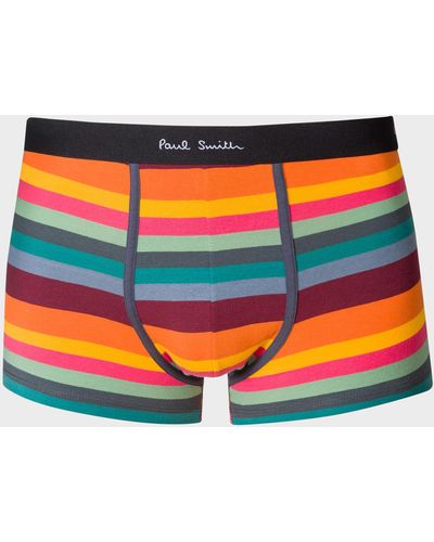 Paul Smith Artist-stripe Cotton-blend Boxer Briefs - Multicolor