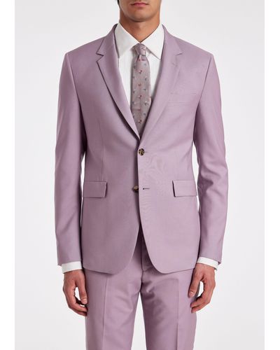 Men's Purple Double Breasted Pinstripe Suit – Flex Suits