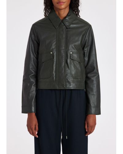 Paul Smith Womens Jacket Leather - Black