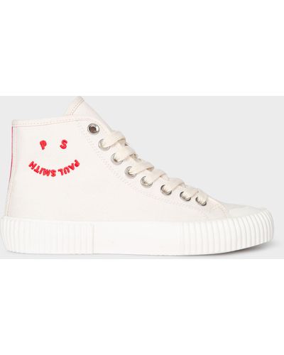 Paul Smith Womens Shoe Kibby Off White Face - Natural