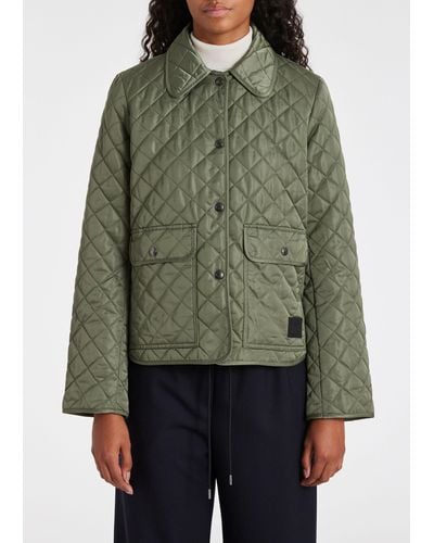 Paul Smith Womens Quilted Jacket - Green