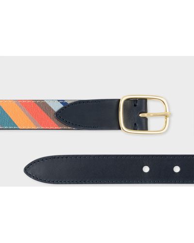 Paul Smith Women Belt Swirl - Blue