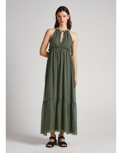 Robe longue store pepe jeans femme