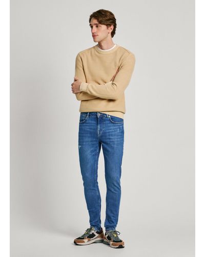 Pepe Jeans Jeans skinny fit regular waist - finsbury - Blau