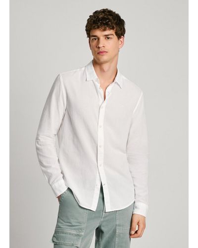 Pepe Jeans Hemd regular fit - Weiß
