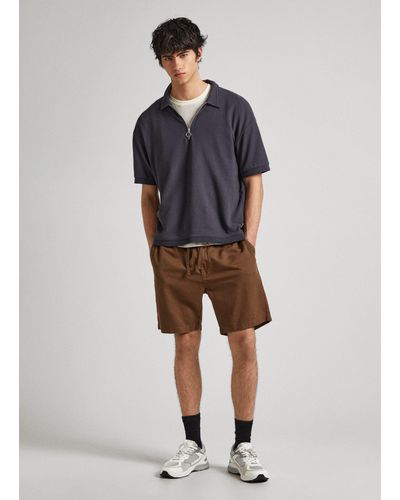 Pepe Jeans Shorts pull-on relaxed fit - Blau