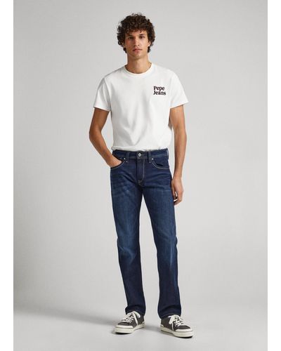 Pepe Jeans Jean regular fit taille normale - cash - Bleu