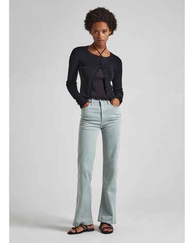 Pepe Jeans Pantalon élastique coupe évasée - Multicolore