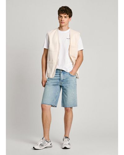 Pepe Jeans Shorts denim relaxed fit - Blau