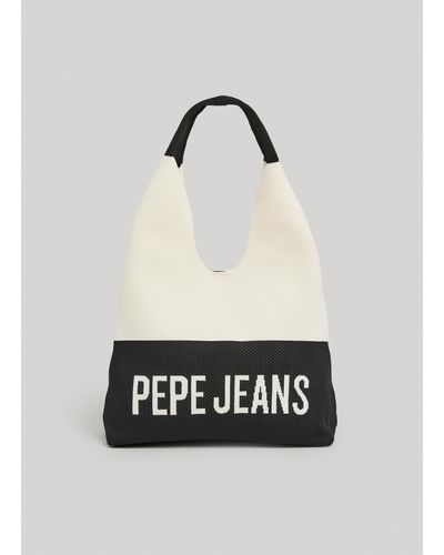 Pepe Jeans Sac boho color block - Blanc