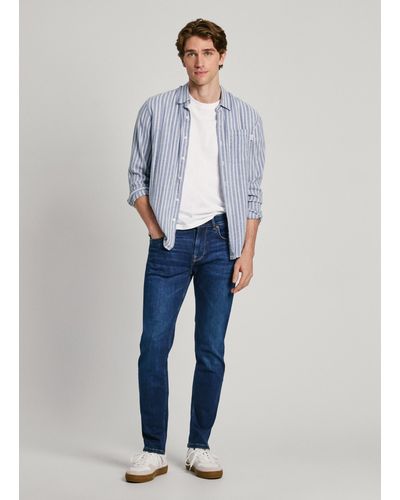Pepe Jeans Jeans slim fit regular waist - hatch - Blau
